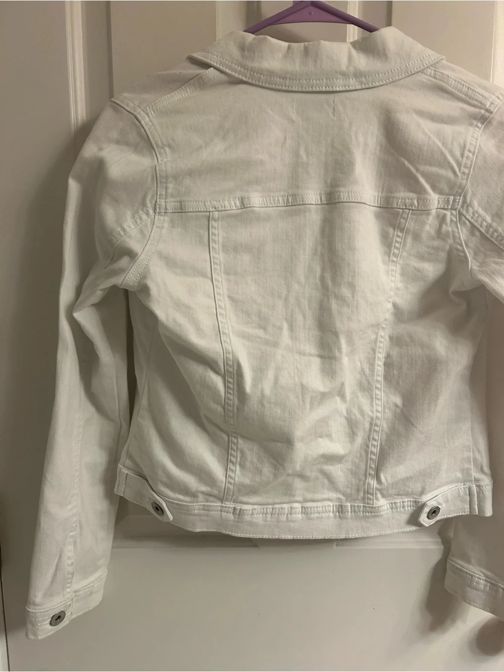 Girls Children's Place White Denim Jean Jacket